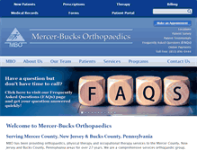 Tablet Screenshot of mbortho.com